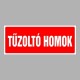Tűzvédelmi matricák, táblák, jelek, piktogramok, - Tűzvédelmi jelek - Tűzoltó homok