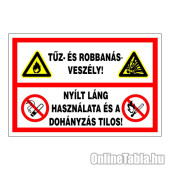 Tűz- és robbanásveszély!