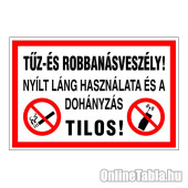 Tűz- és robbanásveszély!