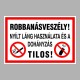 Tűzvédelmi matricák, táblák, jelek, piktogramok, - Tűzvédelmi táblák - Robbanásveszély!