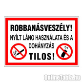 Robbanásveszély!