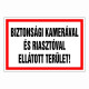 Biztonsági kamerával és riasztóval ellátott terület!