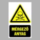 Figyelmeztető matricák, táblák, jelek, piktogramok - Piktogramok szöveggel - Mérgező anyag