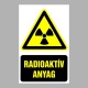 Figyelmeztető matricák, táblák, jelek, piktogramok - Piktogramok szöveggel - Radioaktív anyag