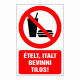 Ételt, italt bevinni tilos!