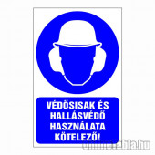 Védősisak és hallásvédő használata kötelező!