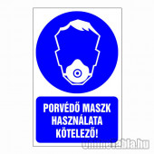 Porvédő maszk használata kötelező!