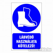 Lábvédő használata kötelező!