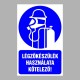 Rendelkező matricák, táblák, jelek, piktogramok, - Piktogramok szöveggel - Légzőkészülék használata kötelező!
