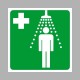 Menekülési út, vészkijárat, elsősegély matricák, táblák, jelek, piktogramok, - Elsősegély jelek - Biztonsági zuhany
