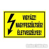 VIGYÁZZ! NAGYFESZÜLTSÉG! ÉLETVESZÉLYES!