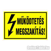 MÛKÖDTETÉS MEGSZAKÍTÁS!