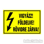 VIGYÁZZ! FÖLDELVE! RÖVIDRE ZÁRVA!