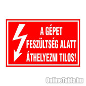 A GÉPET FESZÜLTSÉG ALATT ÁTHELYEZNI TILOS!