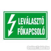 LEVÁLASZTÓ FŐKAPCSOLÓ