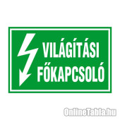 VILÁGÍTÁSI FŐKAPCSOLÓ