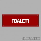 Cégtábla, cégfelirat, ajtótábla, ajtófelirat, üzleti tábla, irodai tábla, irányítótábla - Toalett