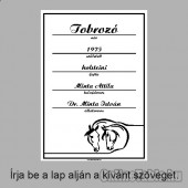 Lovarda, Istálló táblák - Ló névtábla