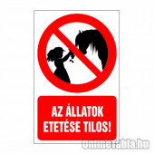 Az állatok etetése tilos!