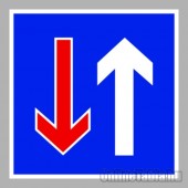 KRESZ tábla, Közúti jelzőtábla - "B" Áthaladási elsőbbséget szabályozó jelzőtáblák - Elsőbbség a szembejövő forgalommal szemben