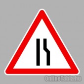 KRESZ tábla, Közúti jelzőtábla - "A" Veszélyt jelző táblák - Útszűkület jobb oldalon