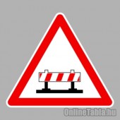 KRESZ tábla, Közúti jelzőtábla - "A" Veszélyt jelző táblák - Útzár