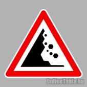 KRESZ tábla, Közúti jelzőtábla - "A" Veszélyt jelző táblák - Kőomlás balról