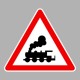 KRESZ tábla, Közúti jelzőtábla - "A" Veszélyt jelző táblák - Sorompó nélküli vasúti átjáró