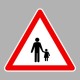 KRESZ tábla, Közúti jelzőtábla - "A" Veszélyt jelző táblák - Gyalogosok