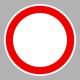KRESZ tábla, Közúti jelzőtábla - "C" Tilalmi jelzőtáblák - Mindkét irányból behajtani tilos