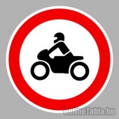 KRESZ tábla, Közúti jelzőtábla - "C" Tilalmi jelzőtáblák - Motorkerékpárral behajtani tilos