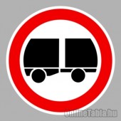 KRESZ tábla, Közúti jelzőtábla - "C" Tilalmi jelzőtáblák - Járműszerelvénnyel behajtani tilos