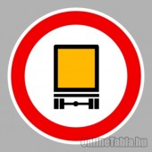 KRESZ tábla, Közúti jelzőtábla - "C" Tilalmi jelzőtáblák - Veszélyes anyagot szállító járművel behajtani tilos