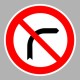 KRESZ tábla, Közúti jelzőtábla - "C" Tilalmi jelzőtáblák - Jobbra bekanyarodni tilos