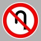 KRESZ tábla, Közúti jelzőtábla - "C" Tilalmi jelzőtáblák - Megfordulni tilos
