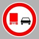 KRESZ tábla, Közúti jelzőtábla - "C" Tilalmi jelzőtáblák - Tehergépkocsival előzni tilos