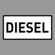KRESZ tábla, Közúti jelzőtábla - "H" Kiegészítő jelzőtáblák - Diesel