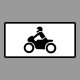 KRESZ tábla, Közúti jelzőtábla - "H" Kiegészítő jelzőtáblák - Motorkerékpárok Részére