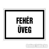 Fehér üveg