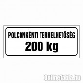 Polconkénti terhelhetőség (Igény szerinti súllyal)