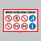 Figyelmeztető és tiltó matricák, táblák, - Tájékoztató táblák - Medence használatának szabályai