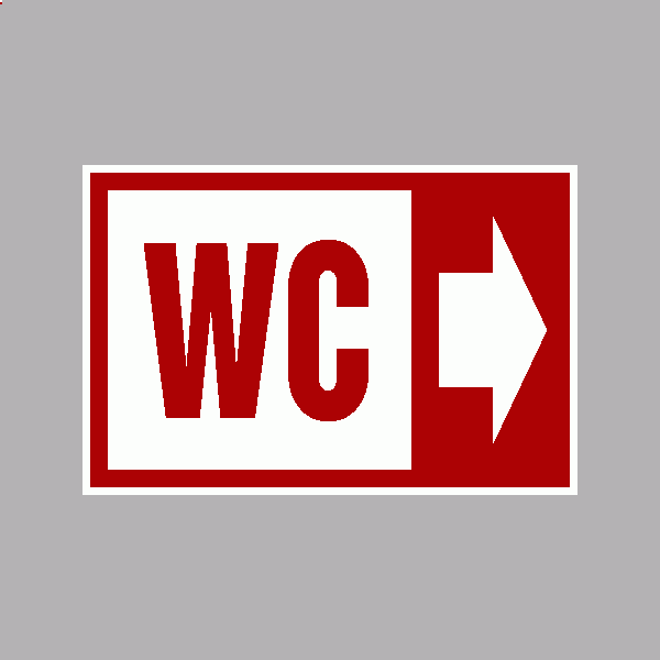 WC (Jobbra irány nyíllal)