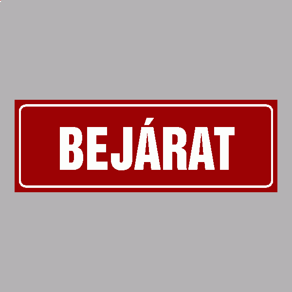 Bejárat