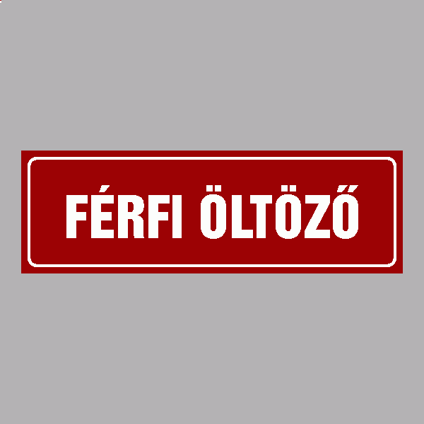 Férfi öltöző