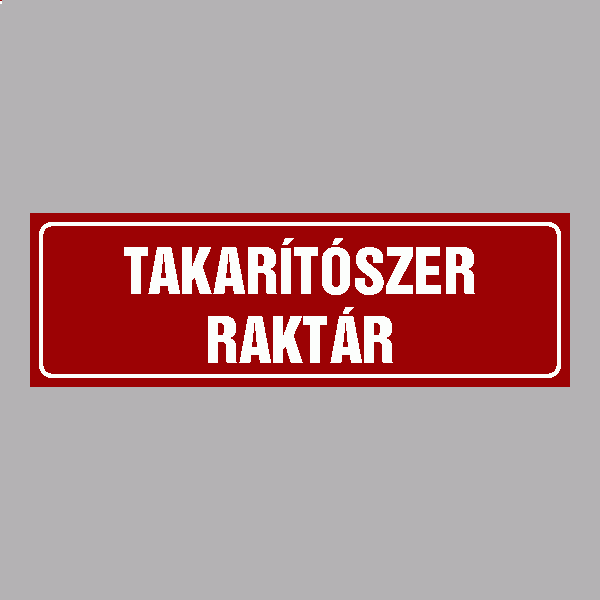 TAKARÍTÓSZER RAKTÁR