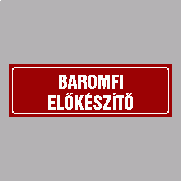 BAROMFI ELŐKÉSZÍTŐ