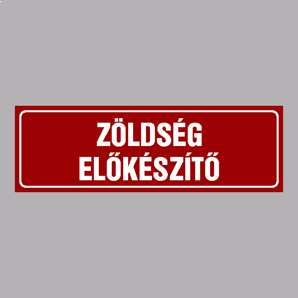 ZÖLDSÉG ELŐKÉSZÍTŐ