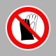 Tiltó matricák, táblák, jelek, piktogramok, - Piktogramok - Védőkesztyű használata tilos!