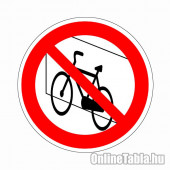 Kerékpárt falnak támasztani tilos!