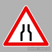 KRESZ tábla, Közúti jelzőtábla - "A" Veszélyt jelző táblák - Útszűkület két oldalon